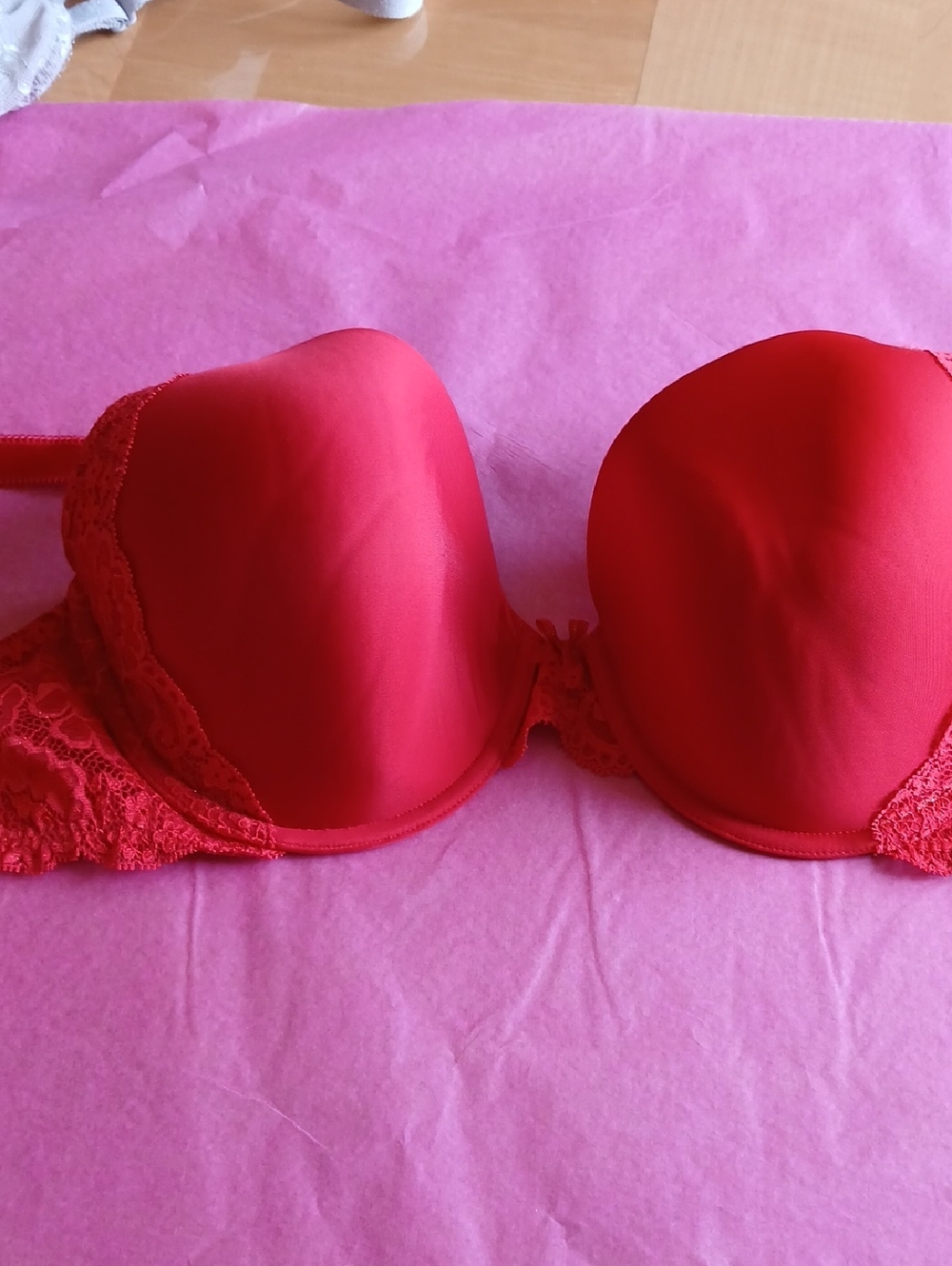 Victoria's Secret Red Lace Push-Up Bra